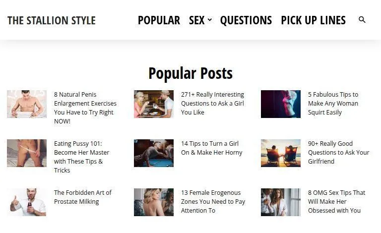 Thestallionstyle.com Sex Section: What You Need to Know